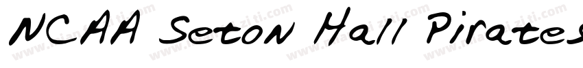 NCAA Seton Hall Pirates Bold字体转换